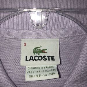 LACOSTE polo